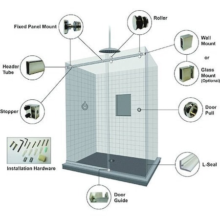 Strybuc Gliding Shower Door System 22-268BNK